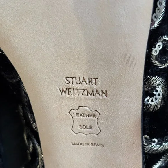 Stuart Weitzman Pipe Mulearky Flat Mule - Picture 9 of 11